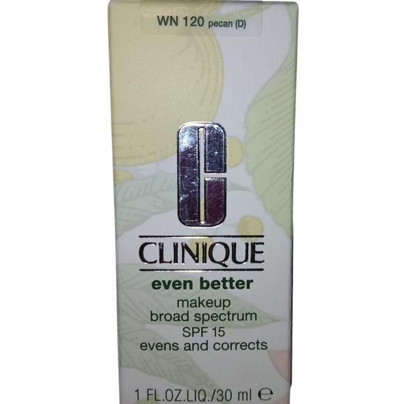 Clinique Even Better Face Makeup SPF 15 Foundation- WN 120 Pecan - Picture 2 of 6